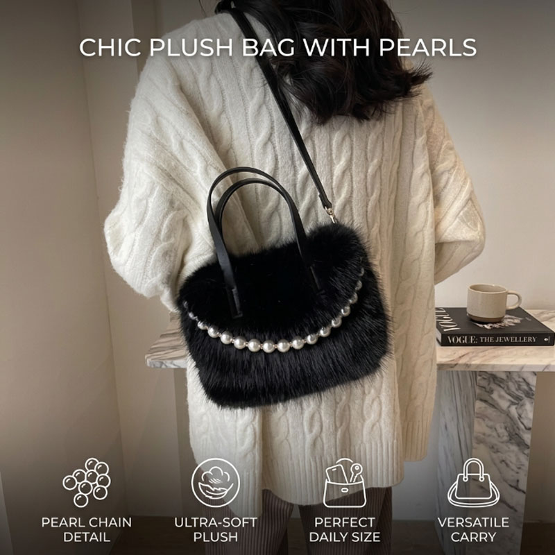Luxury Plush Faux Fur Mini Squ - огляд і ціна Luxury Bags Cute